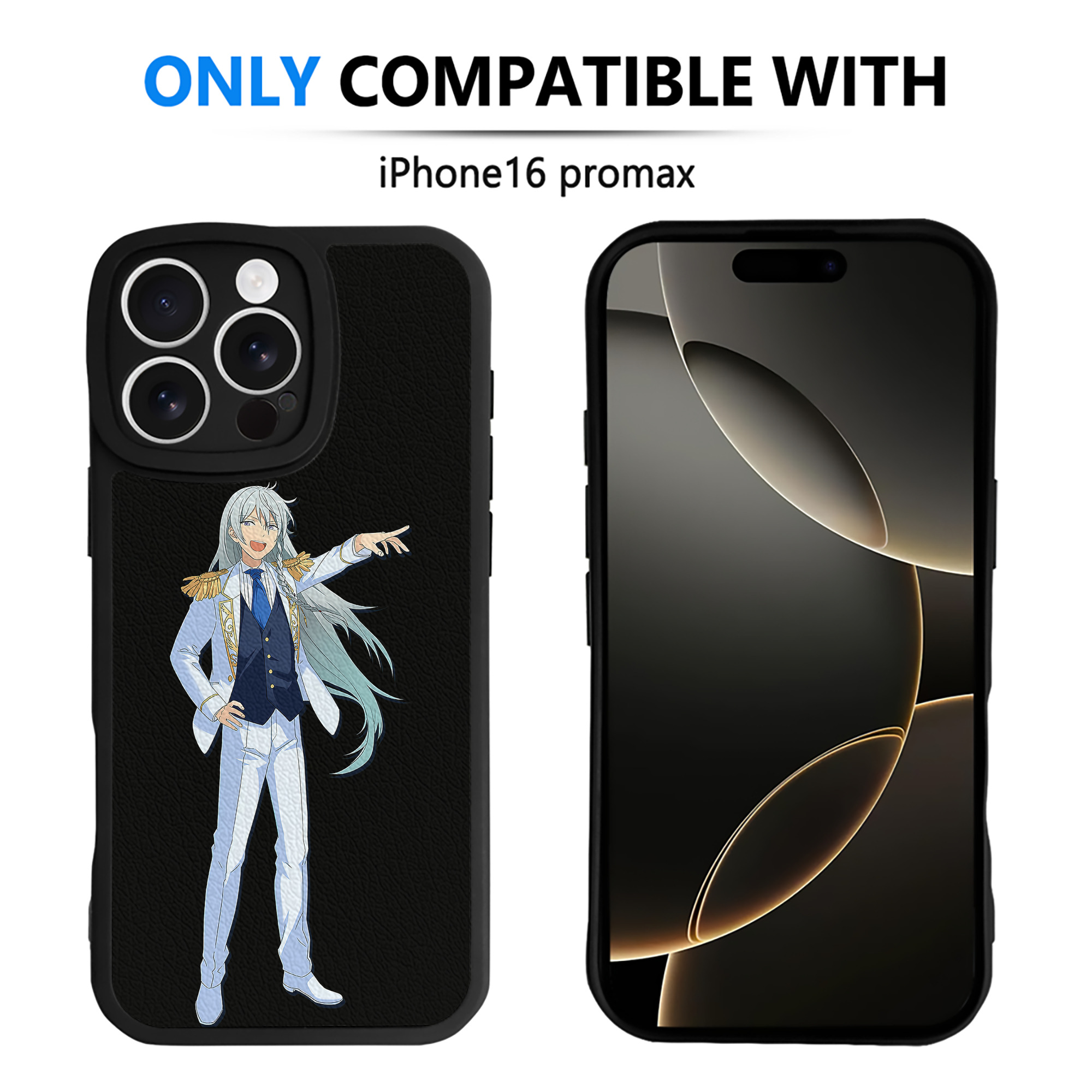 （画像用） あんさんぶるスターズ! Ensemble Stars 【iPhone 16シリーズ対応】シリコンスマホケース（レザー調） 材質：シリコン
